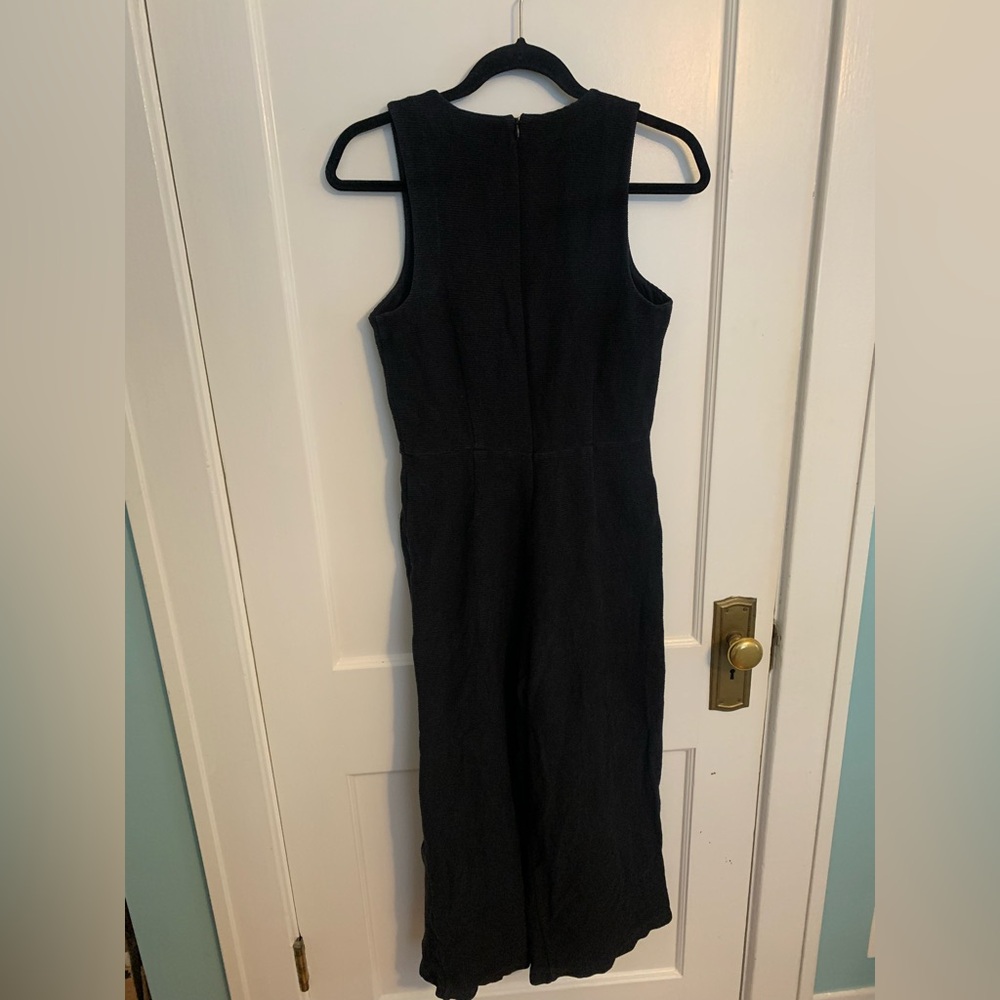 Madewell Texture & Thread Black Wide-Leg Jumpsuit, Womens Size Small - Picture 8 of 13